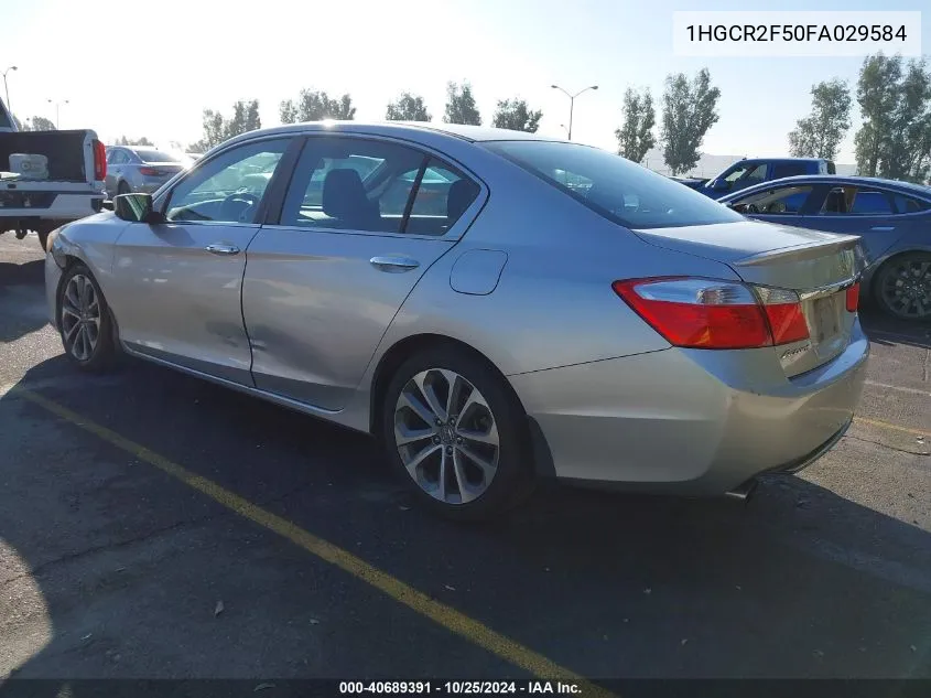 1HGCR2F50FA029584 2015 Honda Accord Sport