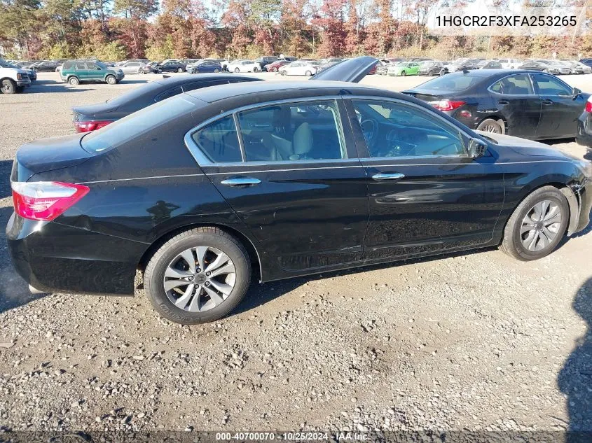 2015 Honda Accord Lx VIN: 1HGCR2F3XFA253265 Lot: 40700070