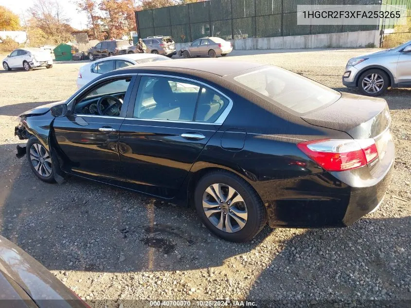 2015 Honda Accord Lx VIN: 1HGCR2F3XFA253265 Lot: 40700070