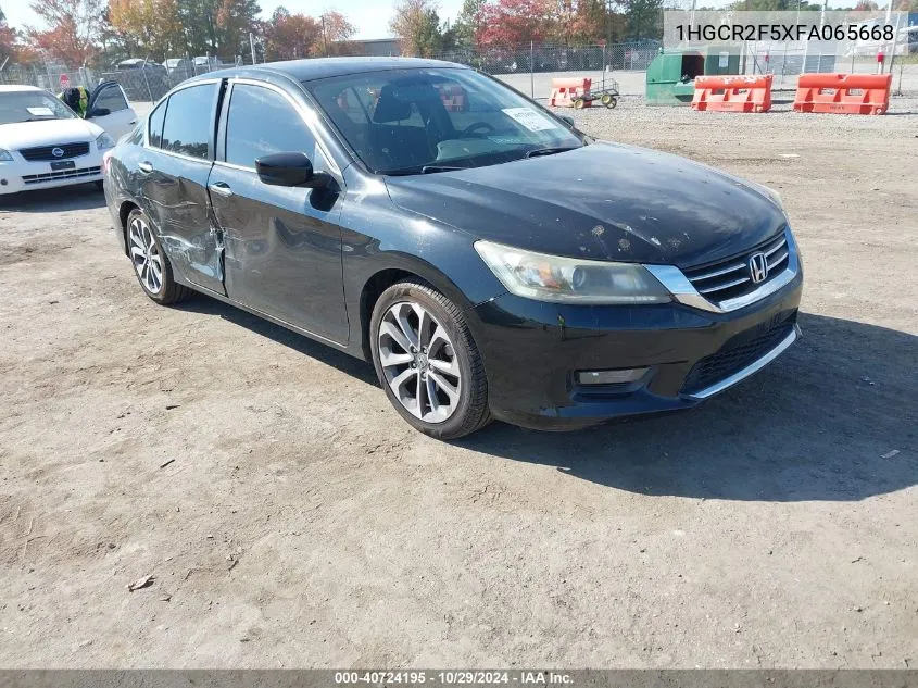 2015 Honda Accord Sport VIN: 1HGCR2F5XFA065668 Lot: 40724195