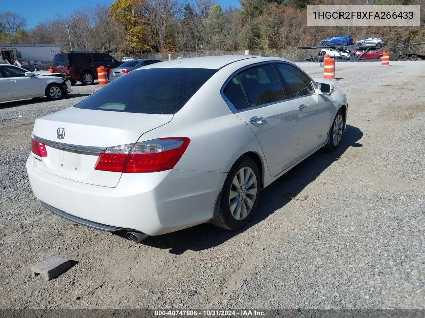 2015 Honda Accord Ex-L VIN: 1HGCR2F8XFA266433 Lot: 40747608