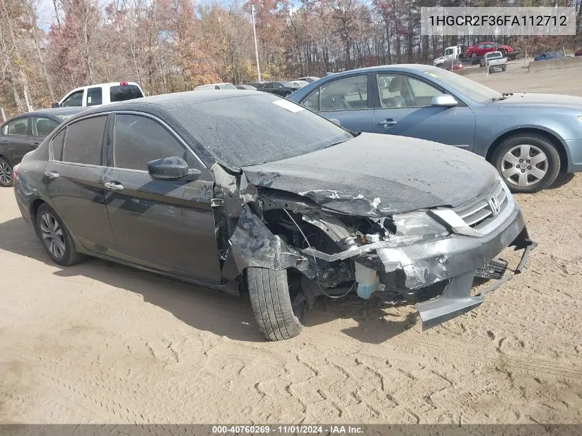 2015 Honda Accord Lx VIN: 1HGCR2F36FA112712 Lot: 40760269