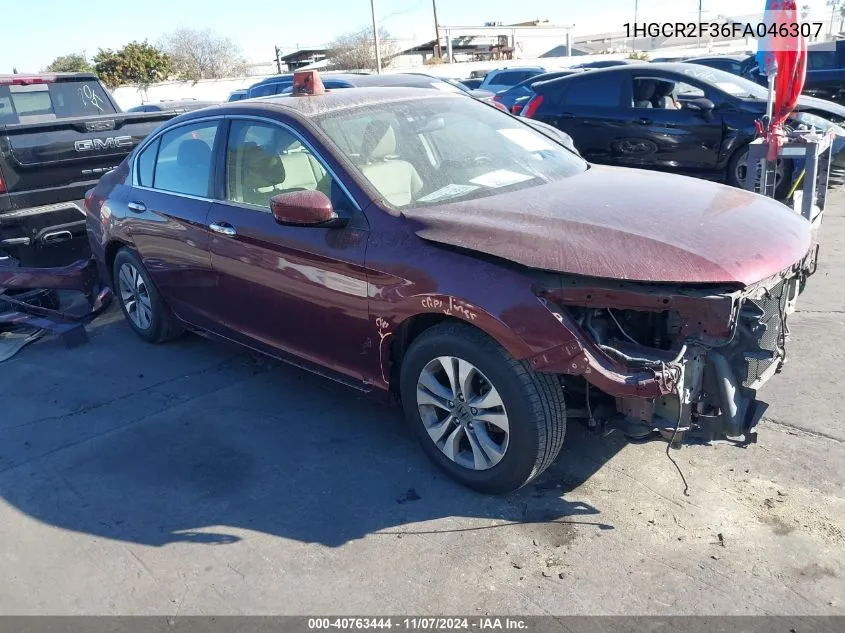 1HGCR2F36FA046307 2015 Honda Accord Lx