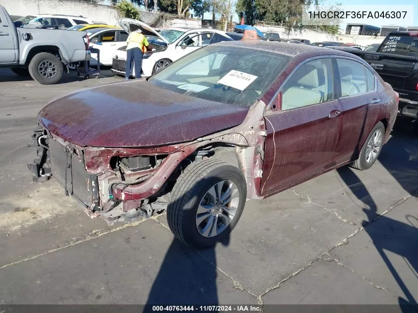 1HGCR2F36FA046307 2015 Honda Accord Lx