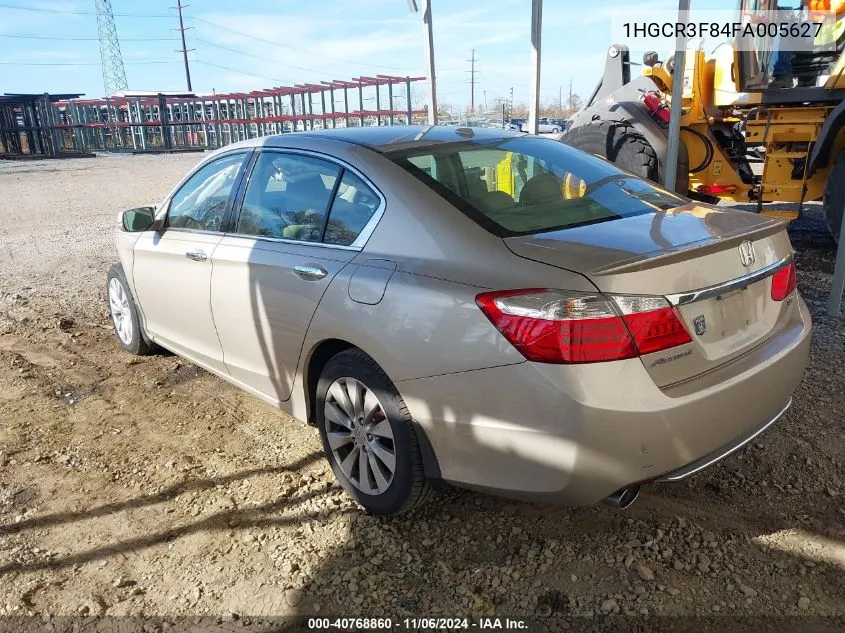 2015 Honda Accord Ex-L V-6 VIN: 1HGCR3F84FA005627 Lot: 40768860