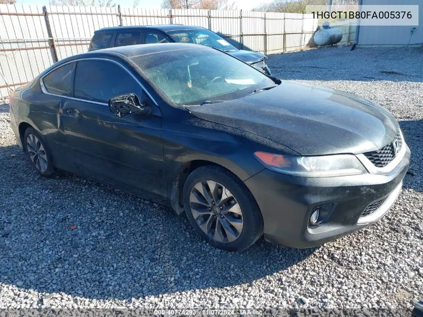 2015 Honda Accord Ex-L VIN: 1HGCT1B80FA005376 Lot: 40774293