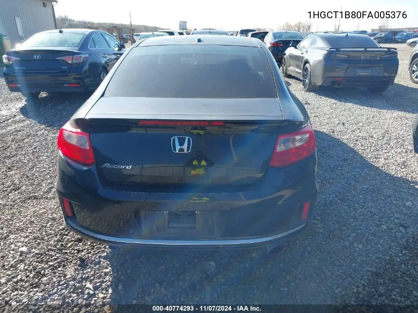 2015 Honda Accord Ex-L VIN: 1HGCT1B80FA005376 Lot: 40774293