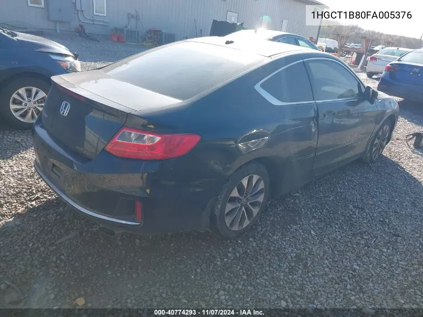 2015 Honda Accord Ex-L VIN: 1HGCT1B80FA005376 Lot: 40774293