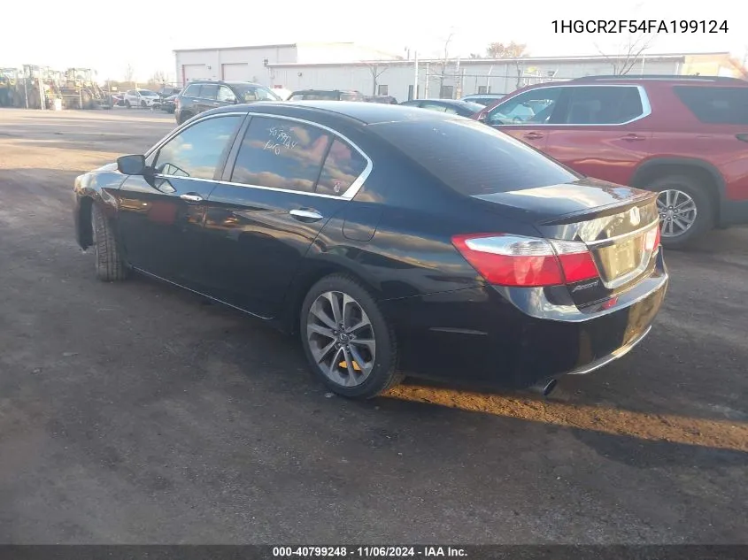 2015 Honda Accord Sport VIN: 1HGCR2F54FA199124 Lot: 40799248