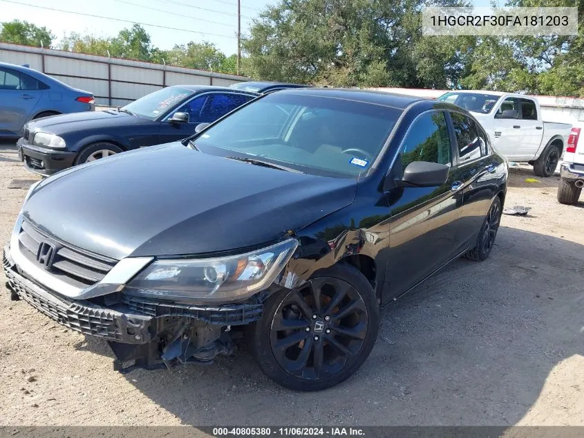 2015 Honda Accord Lx VIN: 1HGCR2F30FA181203 Lot: 40805380