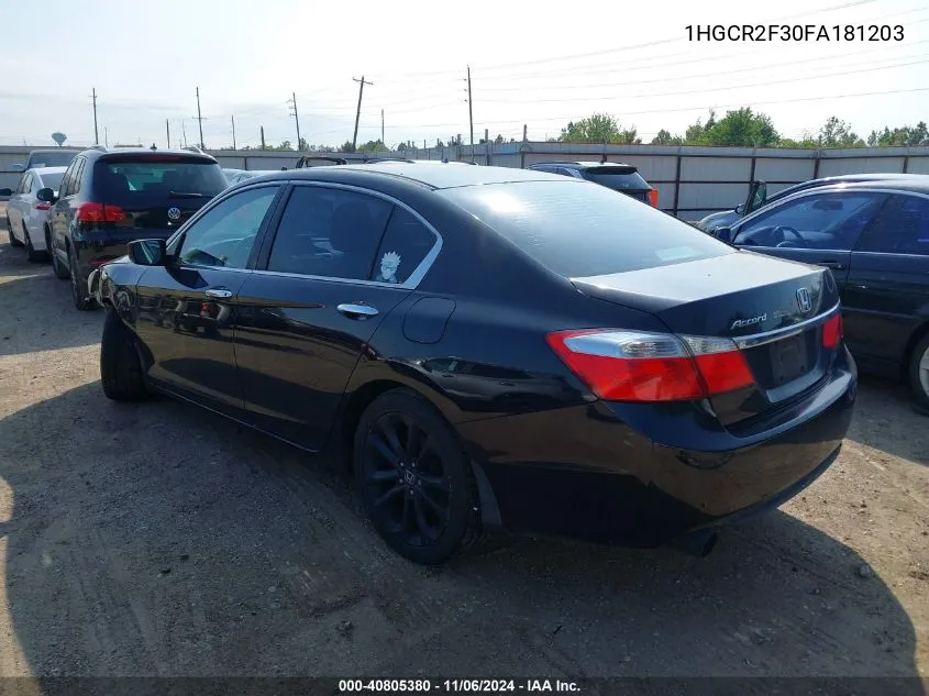 2015 Honda Accord Lx VIN: 1HGCR2F30FA181203 Lot: 40805380