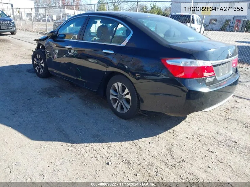 2015 Honda Accord Lx VIN: 1HGCR2F34FA271356 Lot: 40809022