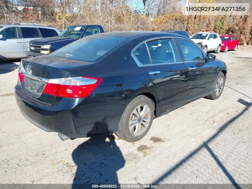 2015 Honda Accord Lx VIN: 1HGCR2F34FA271356 Lot: 40809022