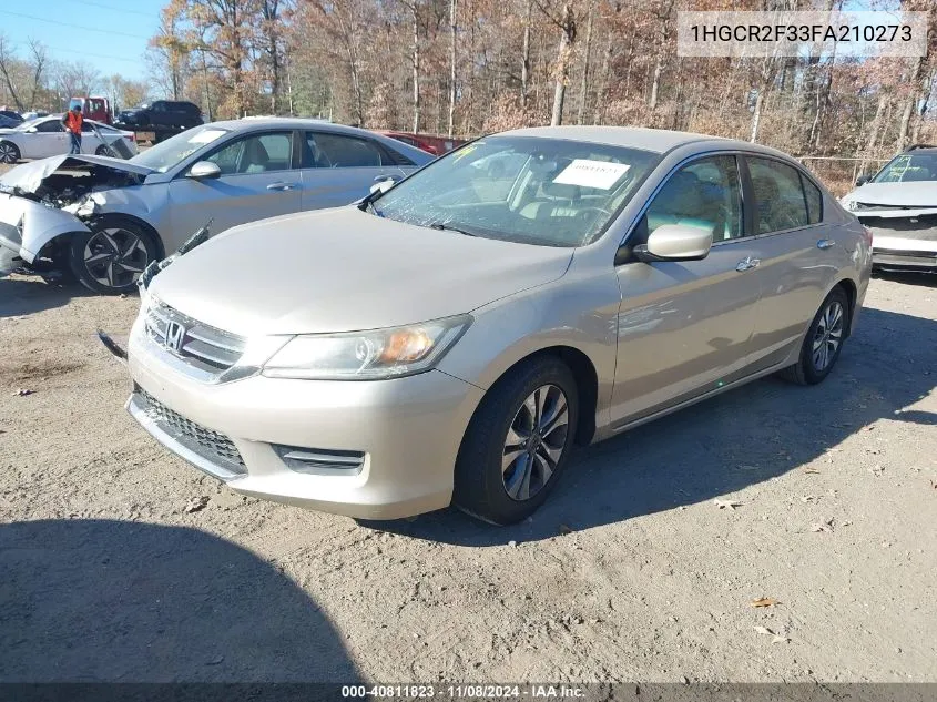 2015 Honda Accord Lx VIN: 1HGCR2F33FA210273 Lot: 40811823