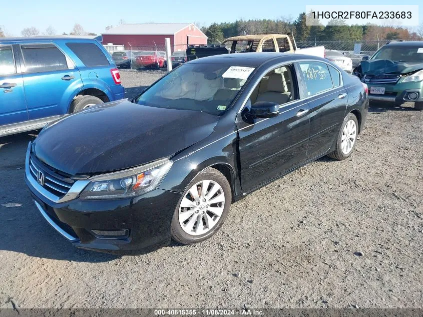 2015 Honda Accord Ex-L VIN: 1HGCR2F80FA233683 Lot: 40815355