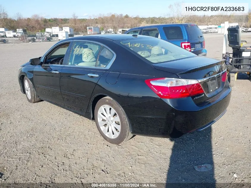 2015 Honda Accord Ex-L VIN: 1HGCR2F80FA233683 Lot: 40815355