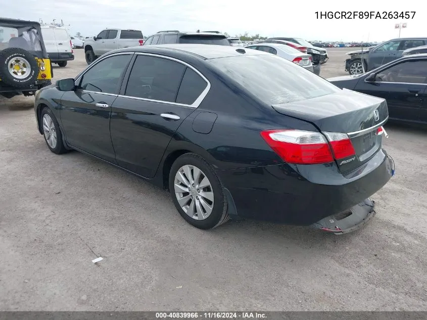 2015 Honda Accord Ex-L VIN: 1HGCR2F89FA263457 Lot: 40839966