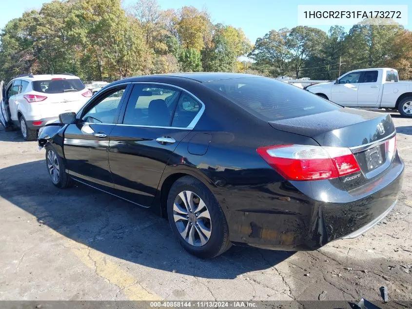 2015 Honda Accord Lx VIN: 1HGCR2F31FA173272 Lot: 40858144