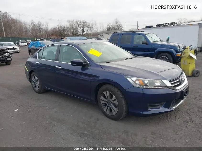 2015 Honda Accord Lx VIN: 1HGCR2F3XFA211016 Lot: 40869254