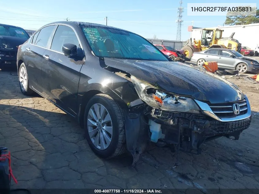 2015 Honda Accord Ex VIN: 1HGCR2F78FA035831 Lot: 40877758