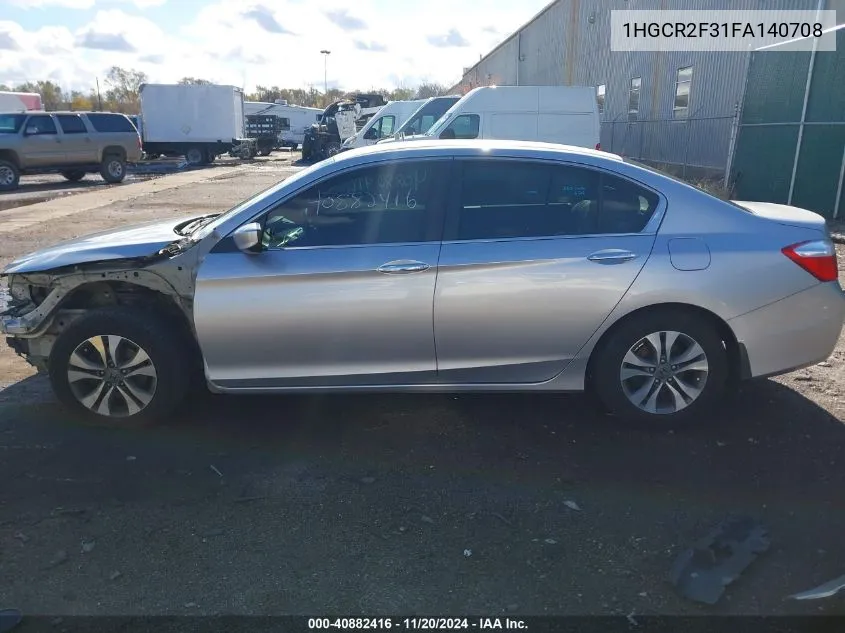 2015 Honda Accord Lx VIN: 1HGCR2F31FA140708 Lot: 40882416