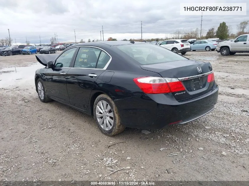 2015 Honda Accord Ex-L VIN: 1HGCR2F80FA238771 Lot: 40883695