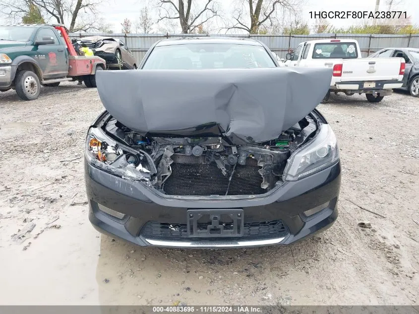 2015 Honda Accord Ex-L VIN: 1HGCR2F80FA238771 Lot: 40883695