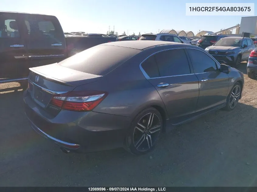 2016 Honda Accord Sedan VIN: 1HGCR2F54GA803675 Lot: 12089596