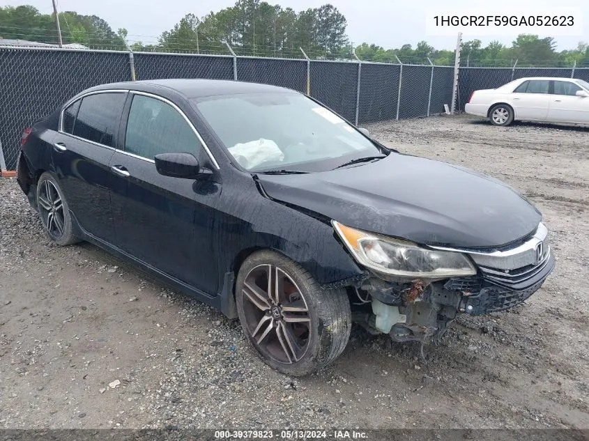 2016 Honda Accord Sport VIN: 1HGCR2F59GA052623 Lot: 39379823