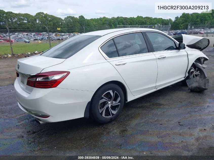 1HGCR2F30GA209213 2016 Honda Accord Lx