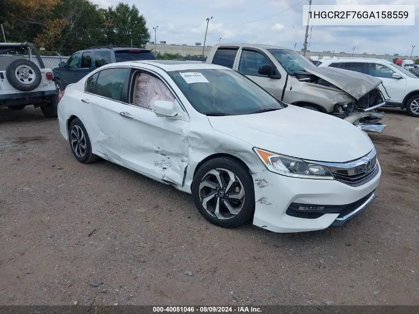 1HGCR2F76GA158559 2016 Honda Accord Ex