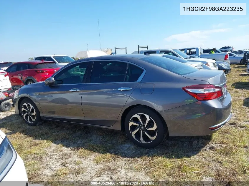 2016 Honda Accord Ex-L VIN: 1HGCR2F98GA223235 Lot: 40529466