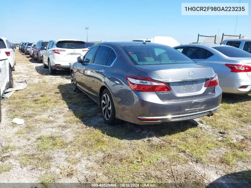 2016 Honda Accord Ex-L VIN: 1HGCR2F98GA223235 Lot: 40529466