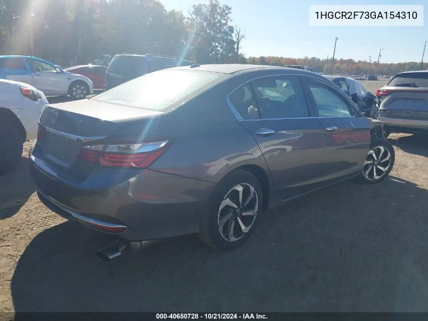 1HGCR2F73GA154310 2016 Honda Accord Ex