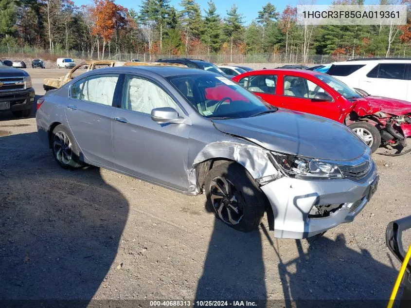 2016 Honda Accord Ex-L V-6 VIN: 1HGCR3F85GA019361 Lot: 40688313