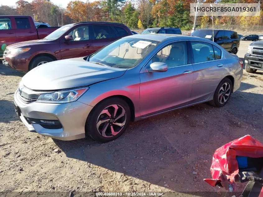 2016 Honda Accord Ex-L V-6 VIN: 1HGCR3F85GA019361 Lot: 40688313