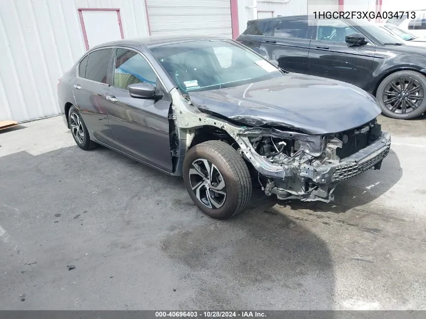 2016 Honda Accord Lx VIN: 1HGCR2F3XGA034713 Lot: 40696403