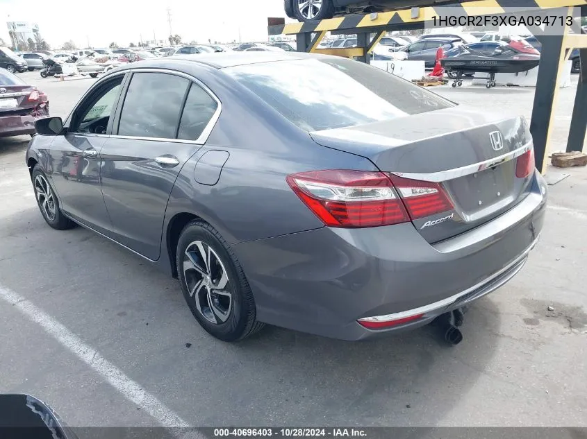 2016 Honda Accord Lx VIN: 1HGCR2F3XGA034713 Lot: 40696403