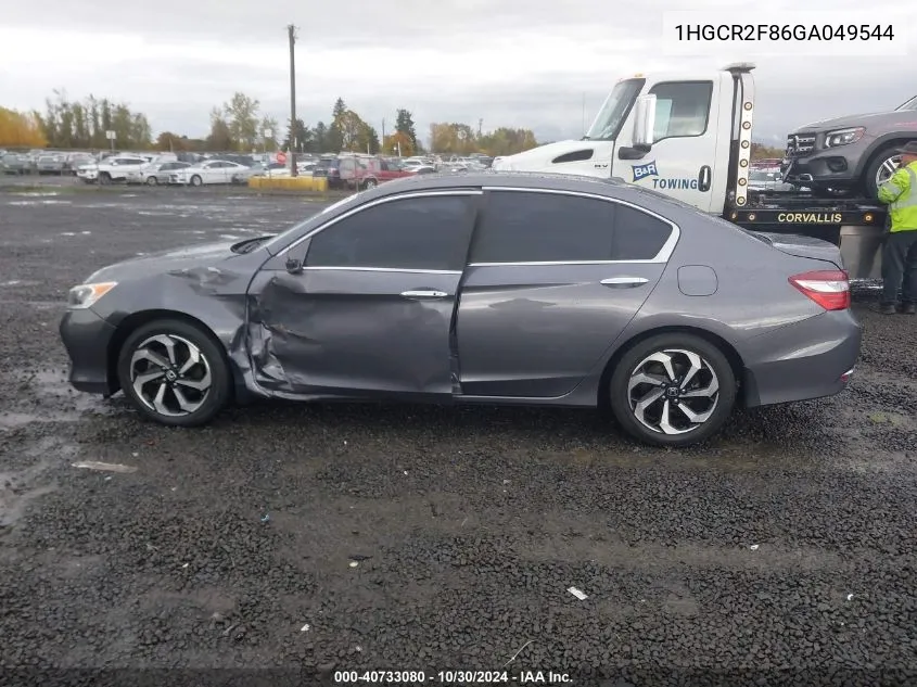 1HGCR2F86GA049544 2016 Honda Accord Ex-L