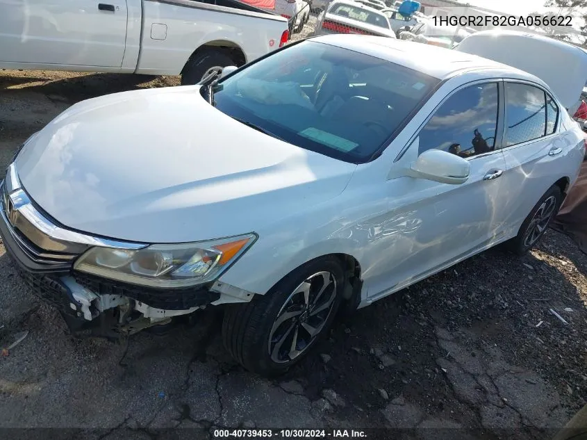 1HGCR2F82GA056622 2016 Honda Accord Ex-L