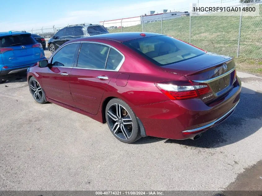 1HGCR3F91GA014800 2016 Honda Accord Touring