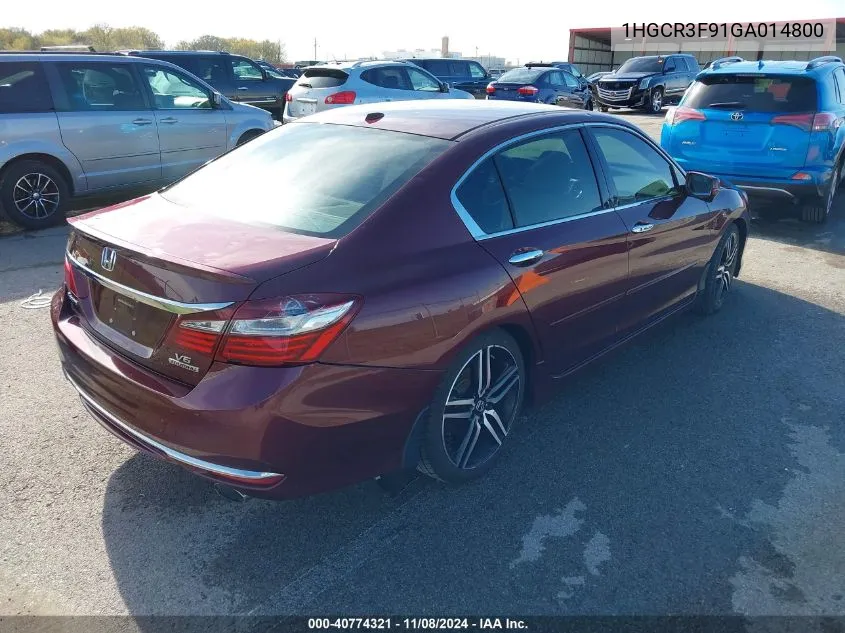 1HGCR3F91GA014800 2016 Honda Accord Touring