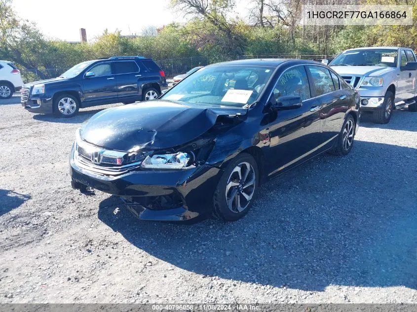 2016 Honda Accord Ex VIN: 1HGCR2F77GA166864 Lot: 40796058