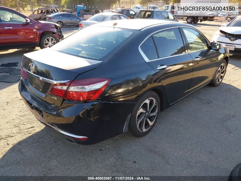 1HGCR3F85GA004150 2016 Honda Accord Ex-L V-6