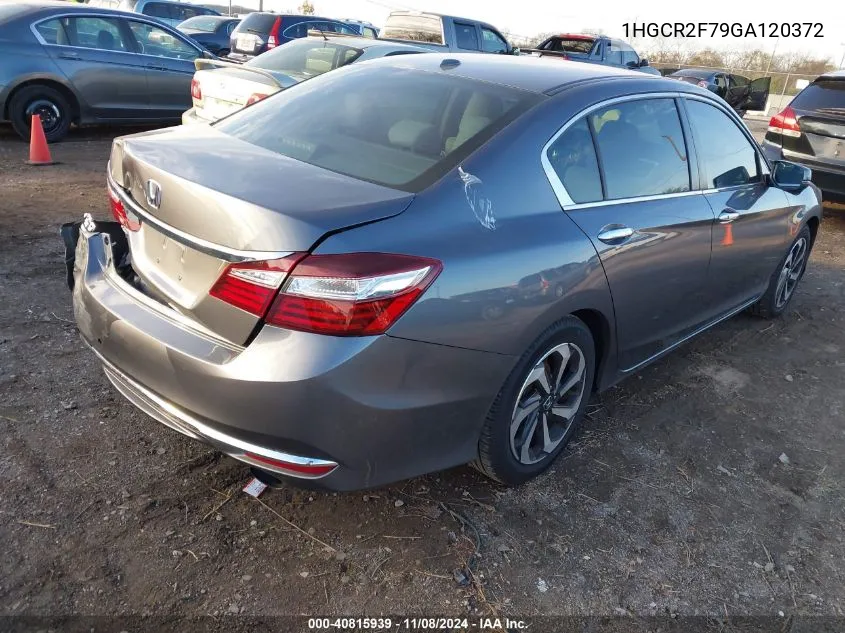 2016 Honda Accord Ex VIN: 1HGCR2F79GA120372 Lot: 40815939