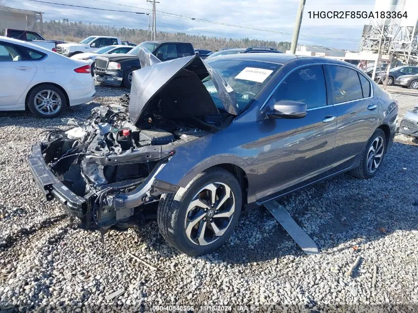 2016 Honda Accord Ex-L VIN: 1HGCR2F85GA183364 Lot: 40840556