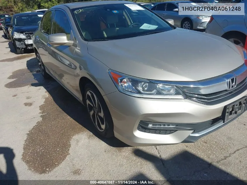 2016 Honda Accord Ex VIN: 1HGCR2F04GA061248 Lot: 40847887