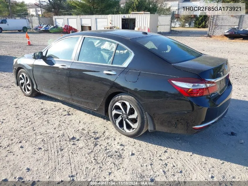 2016 Honda Accord Ex-L VIN: 1HGCR2F85GA173921 Lot: 40887104