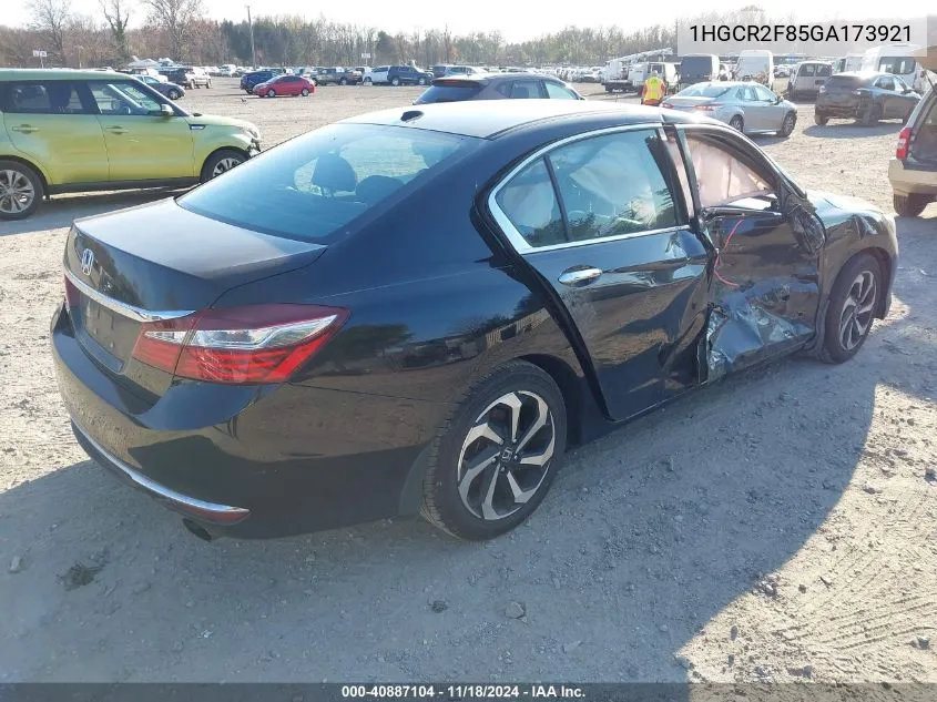 2016 Honda Accord Ex-L VIN: 1HGCR2F85GA173921 Lot: 40887104