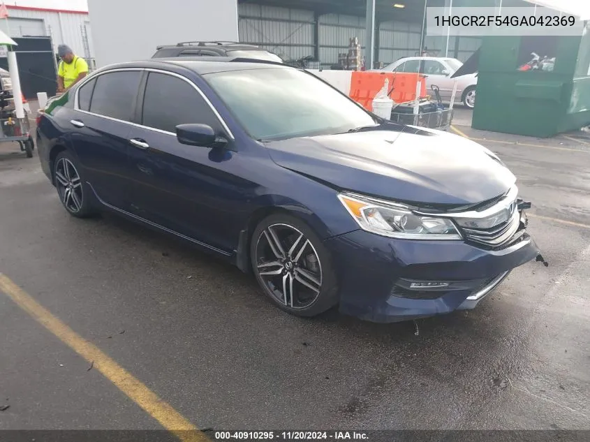 2016 Honda Accord Sport VIN: 1HGCR2F54GA042369 Lot: 40910295